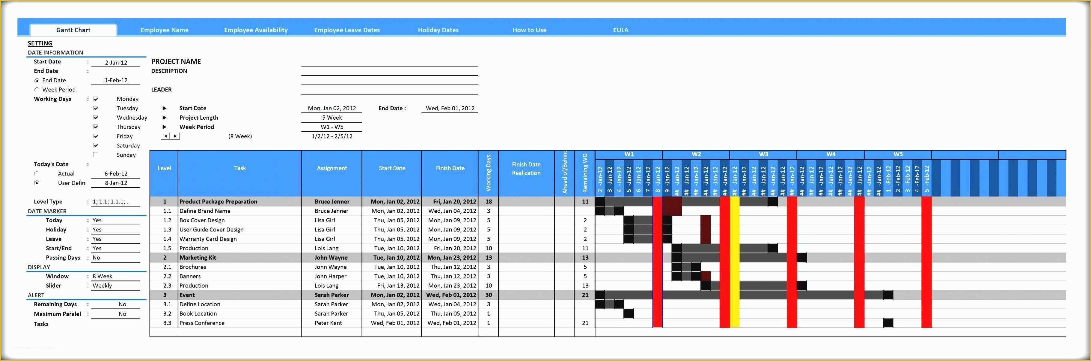 Microsoft Excel Gantt Chart Template Free Download Of Inspirational Simple Microsoft Excel Gantt Chart Template