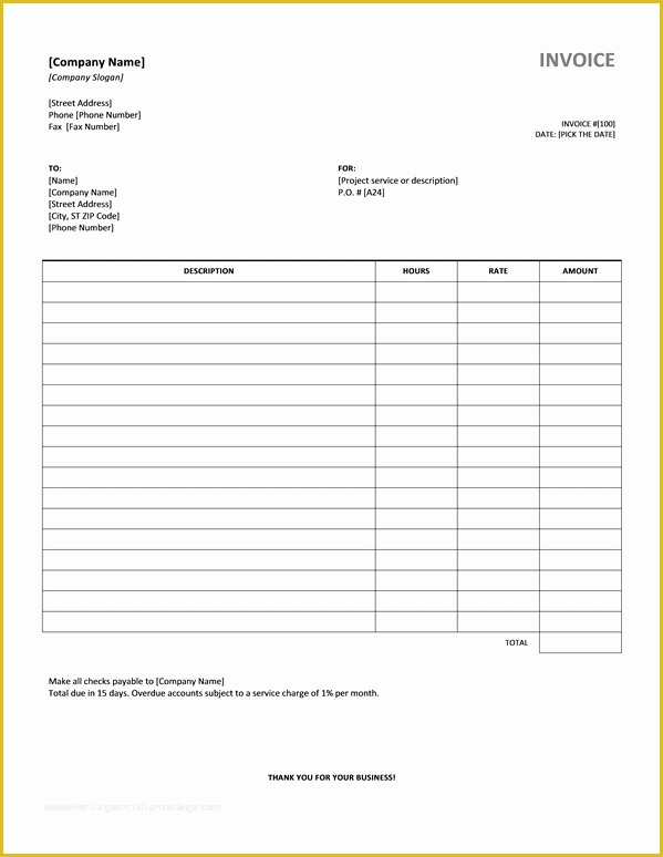 Microsoft Excel Invoice Template Free Of 10 Microsoft Excel Invoice Template