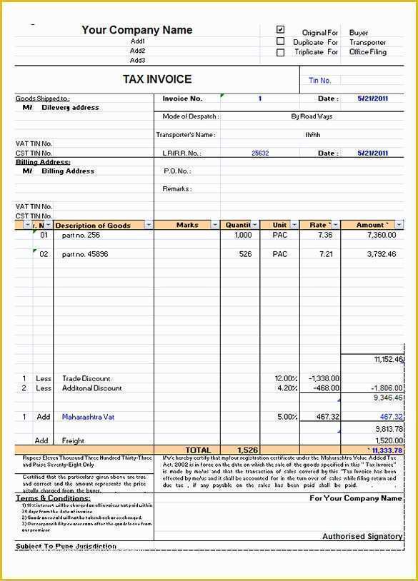 Microsoft Excel Invoice Template Free Of 60 Microsoft Invoice Templates Pdf Doc Excel