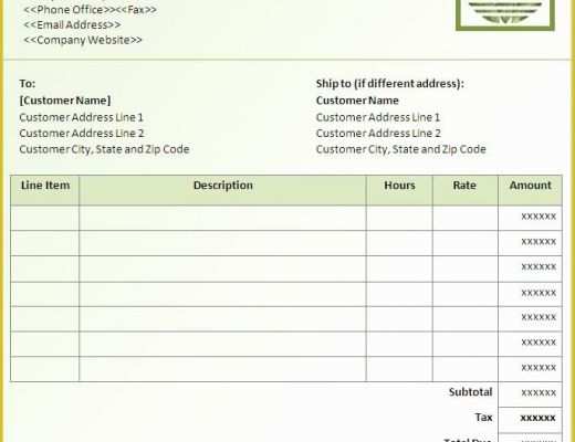 Microsoft Excel Invoice Template Free Of Free Invoice Template Downloads