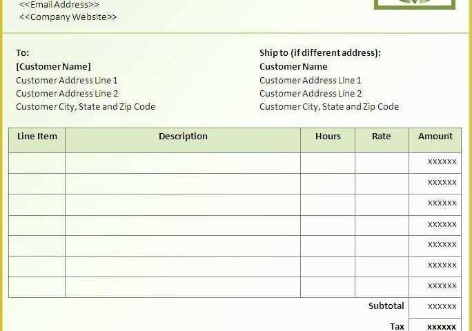 Microsoft Excel Invoice Template Free Of Free Invoice Template Downloads