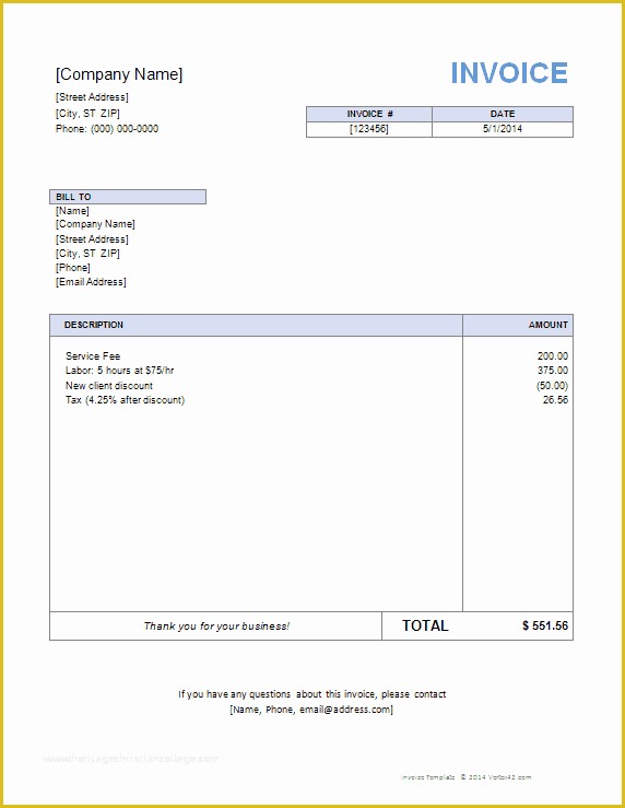 Microsoft Excel Invoice Template Free Of Invoice Template for Word Free Basic Invoice