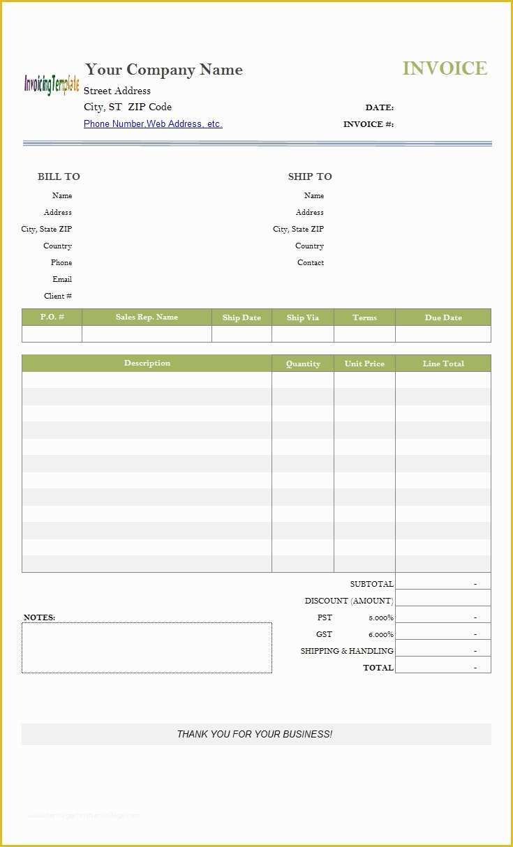 Microsoft Excel Invoice Template Free Of Invoice Template Ideas