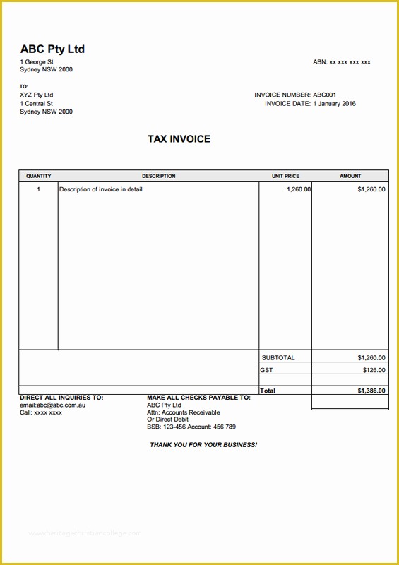 Microsoft Invoice Template Free Download Of Download Excel Invoice Template Australia