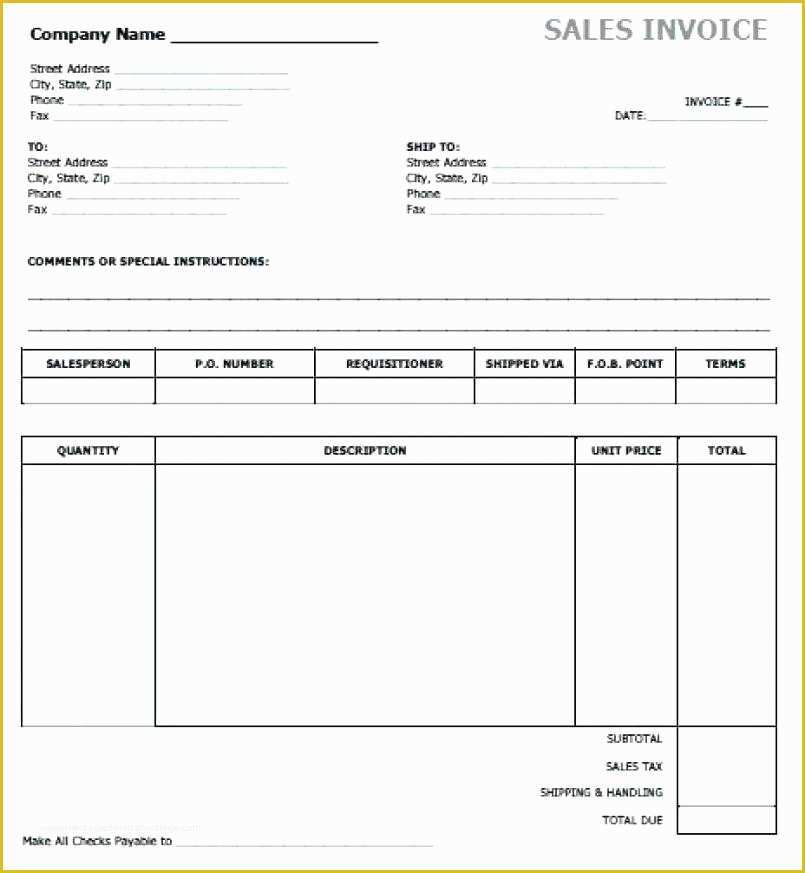 Microsoft Invoice Template Free Download Of Microsoft Word 2007 Invoice Template – Ddmoon