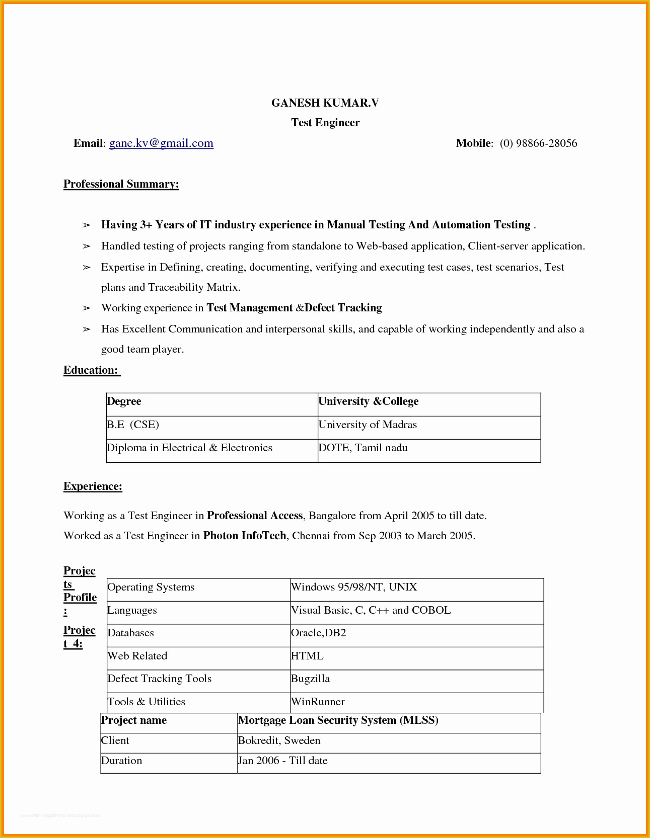 Microsoft Office 2007 Resume Templates Free Download Of Download Cv format In Ms Wordeate Microsoft Fice