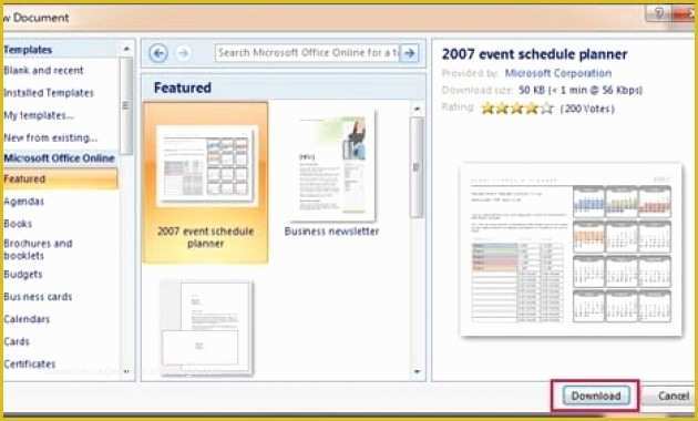 Microsoft Office 2010 Templates Downloads Free Of where to Save Download and Install Template In Word 2007