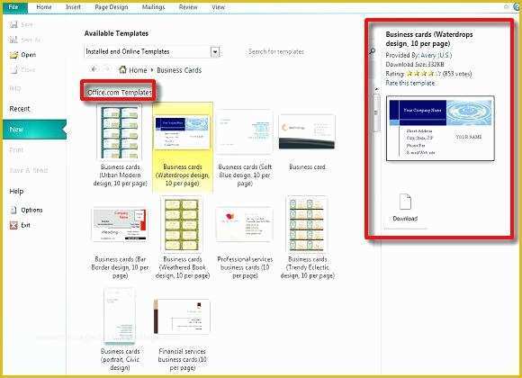 Microsoft Office Business Card Templates Free Of Business Cards Templates Microsoft Fice Simple and Clean