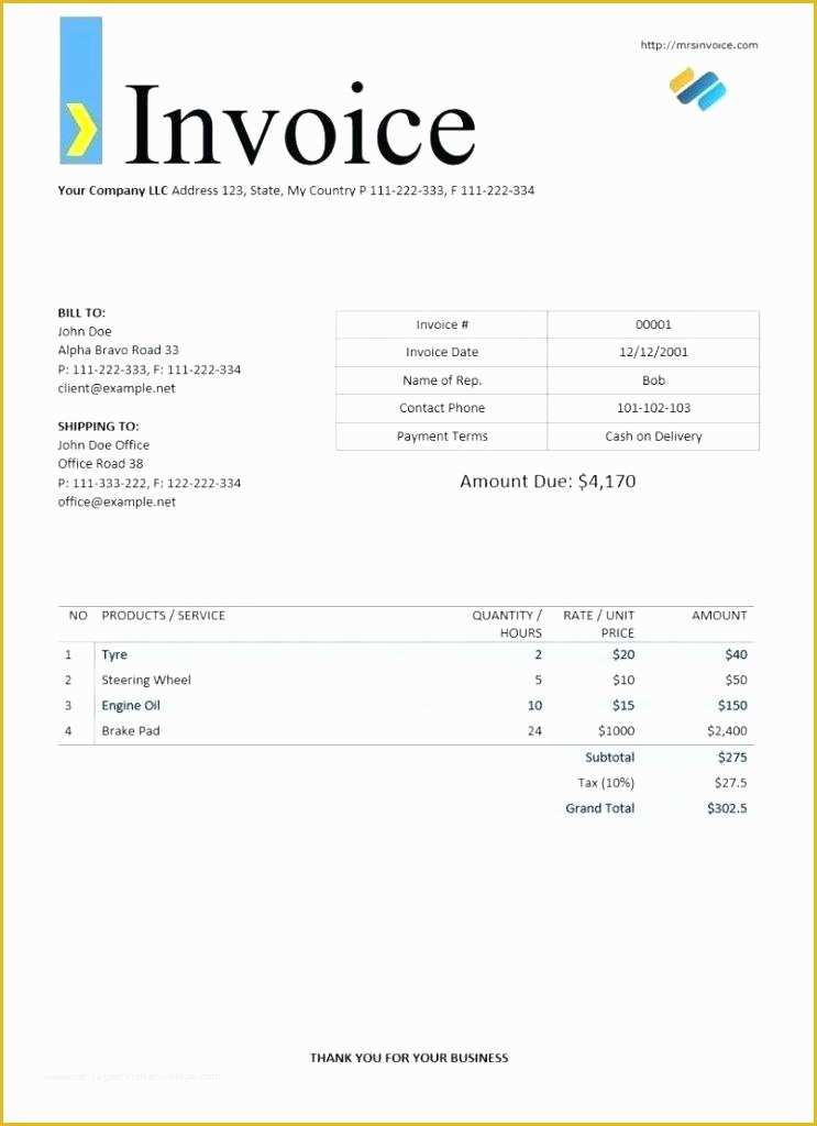 Microsoft Office Free Invoice Template Of Microsoft Fice Invoices – thedailyrover