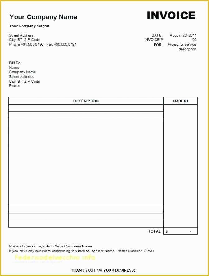 Microsoft Office Free Invoice Template Of Sales Invoice Templates Examples In Word and Excel