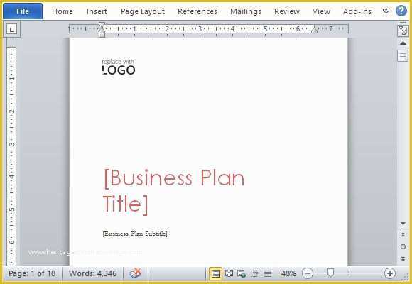 Microsoft Office Proposal Templates Free Of Business Plan Template for Microsoft Word