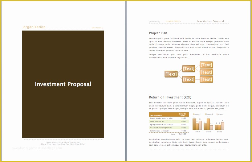 Microsoft Office Proposal Templates Free Of Investment Proposal Template Microsoft Fice Templates