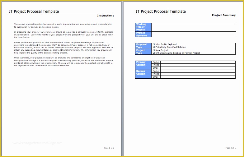 Microsoft Office Proposal Templates Free Of It Project Proposal Template Microsoft Fice Templates