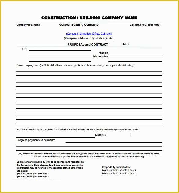 Microsoft Office Proposal Templates Free Of Microsoft Fice Proposal Template or Construction