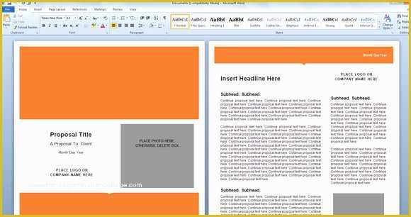 Microsoft Office Proposal Templates Free Of Modern Proposal Template for Microsoft Word