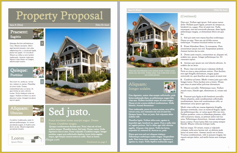 Microsoft Office Proposal Templates Free Of Real Estate Proposal Template 7 Clarifications Real