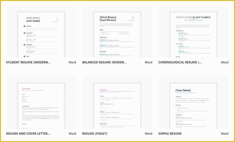 Microsoft Office Resume Templates Free Of 4 sources Of Free Microsoft Word Resume Templates