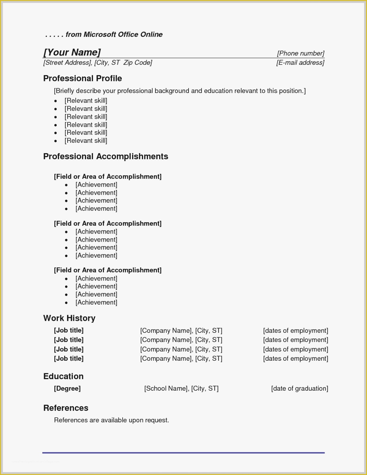 Microsoft Office Resume Templates Free Of How to Have A Fantastic Fice Resume