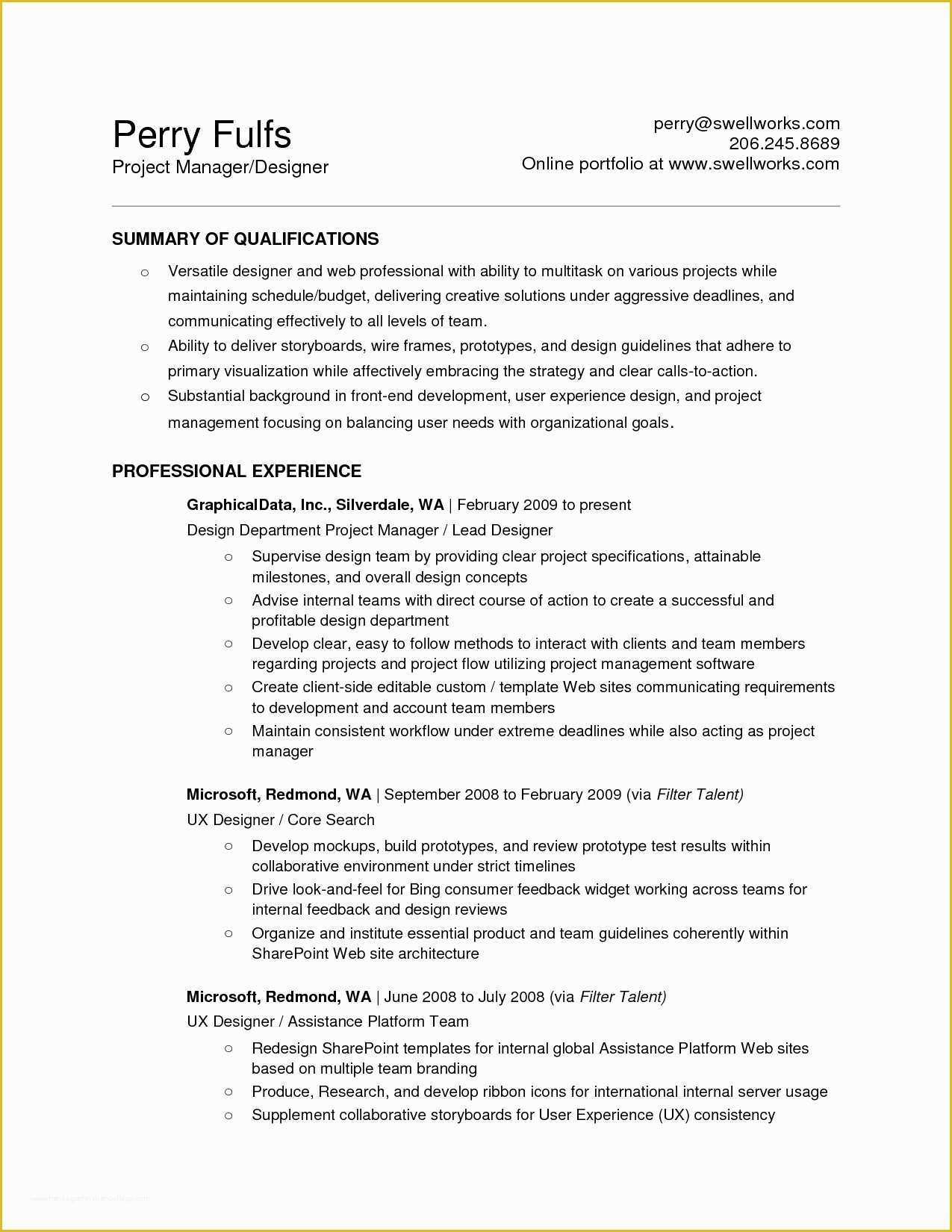 Microsoft Office Resume Templates Free Of Microsoft Resume Templates