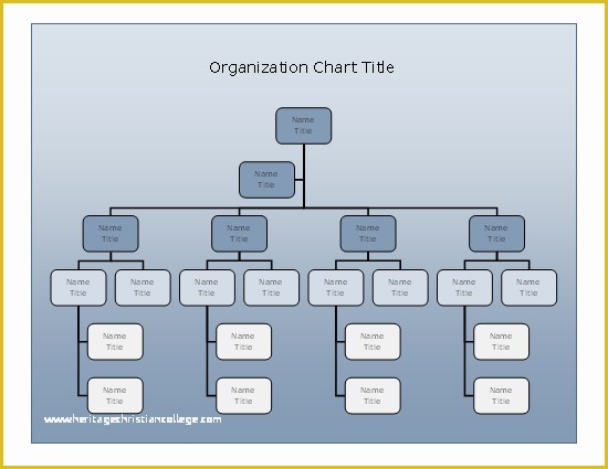 Microsoft organizational Chart Template Free Of Pany organizational Chart Blue Gra Nt Design Chart