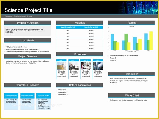 Microsoft Poster Template Free Download Of Science Project Poster