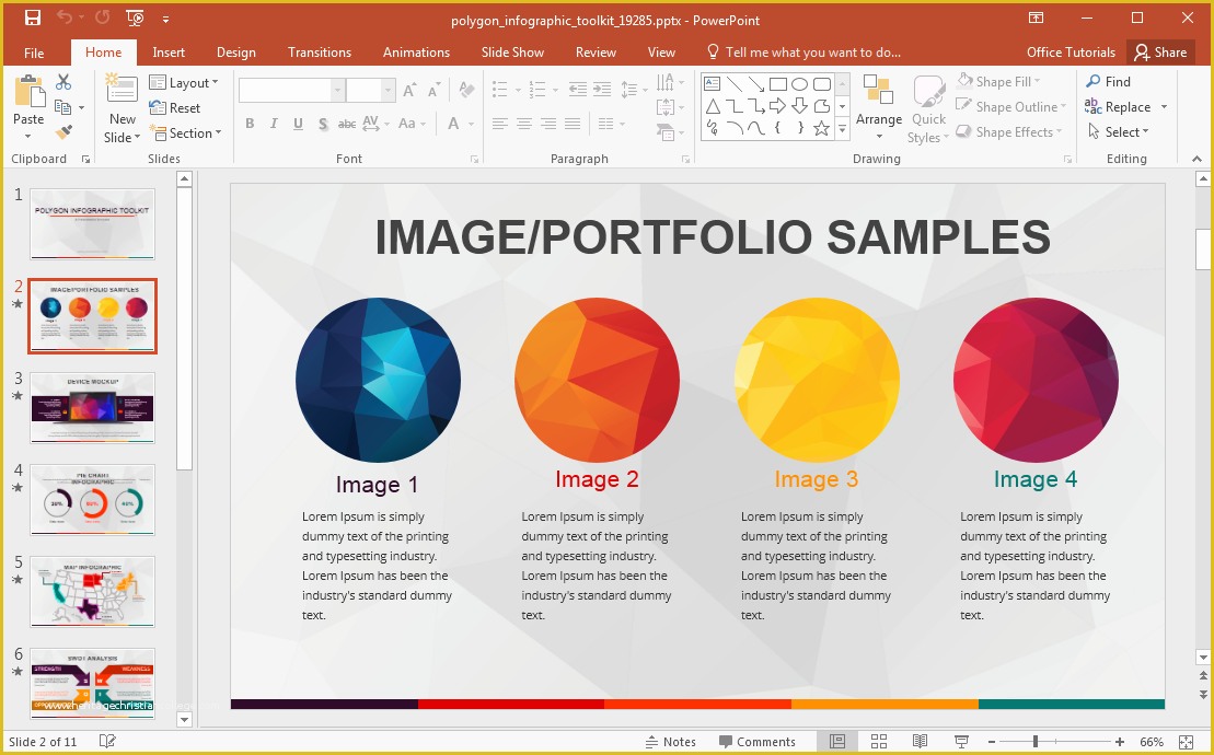 Microsoft Powerpoint Infographic Templates Free Of Animated Polygon Infographic Template for Powerpoint
