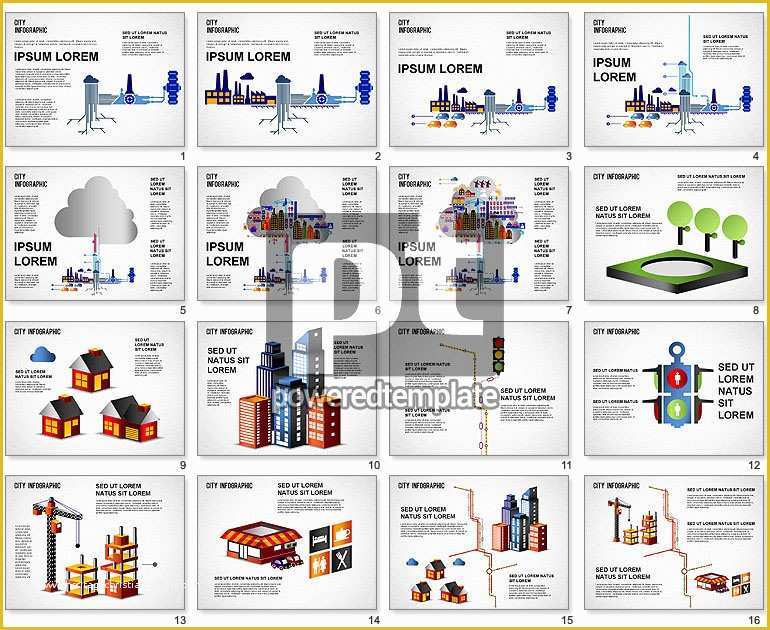 Microsoft Powerpoint Infographic Templates Free Of City Infographics for Powerpoint Presentations Download