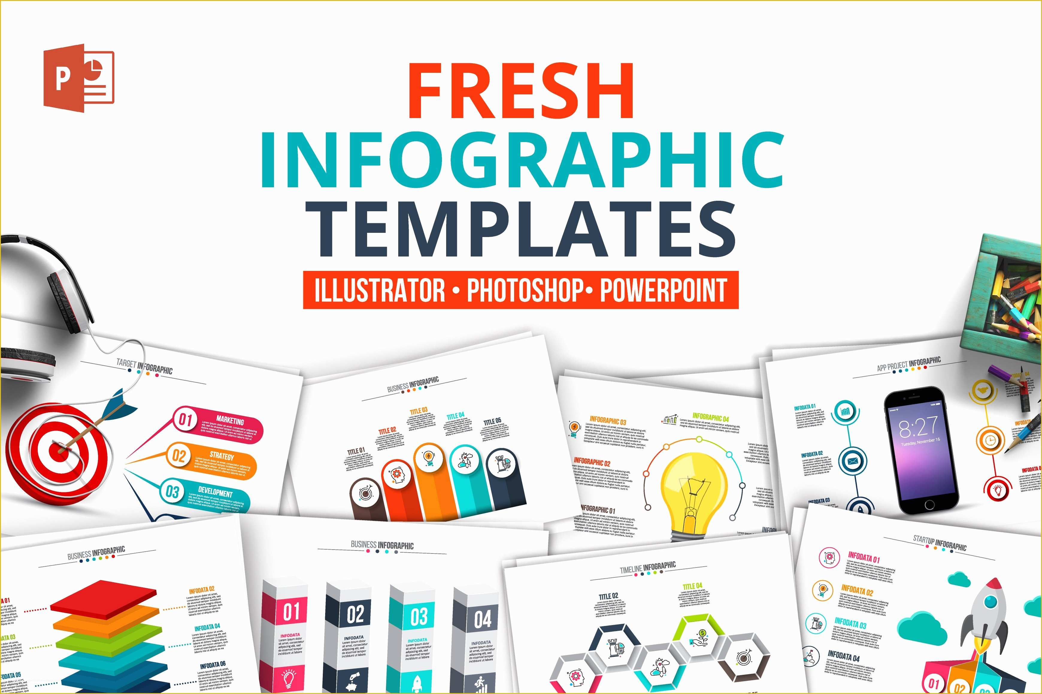 Microsoft Powerpoint Infographic Templates Free Of Fresh Powerpoint Infographics Presentation Templates