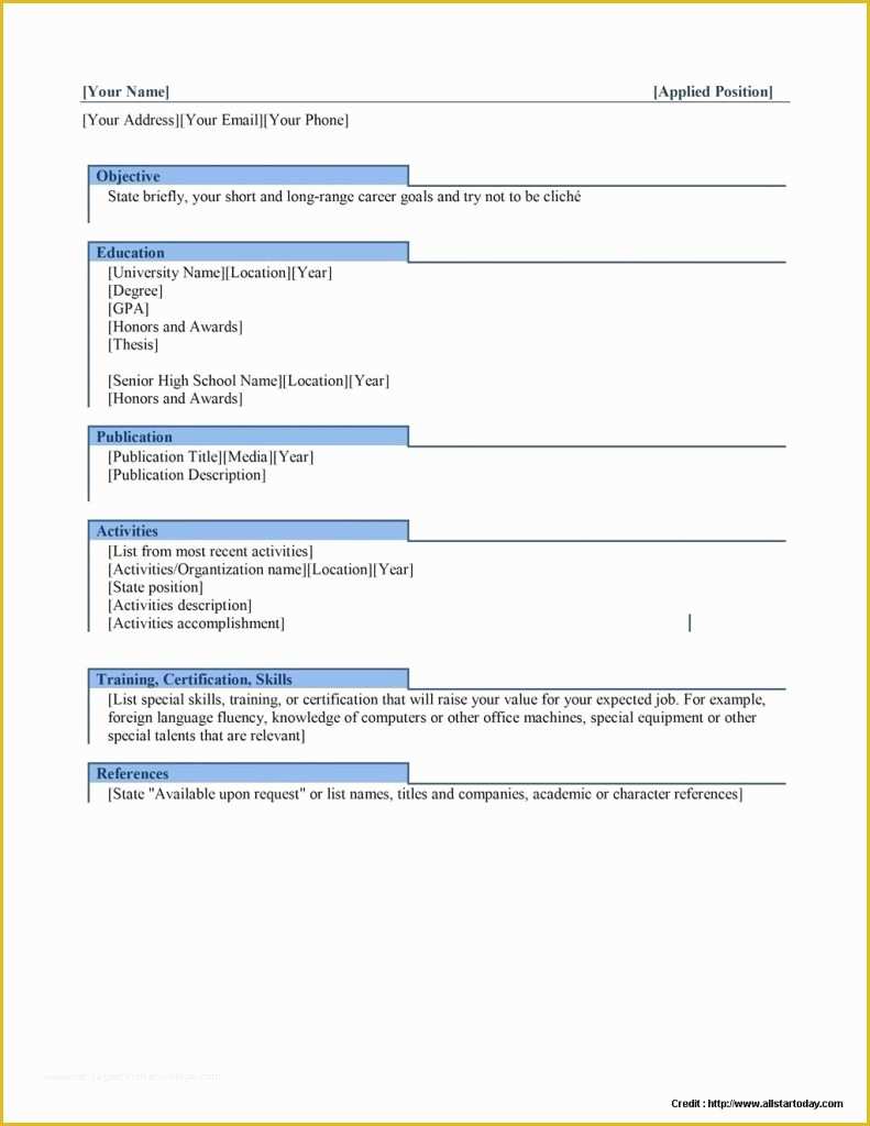 Microsoft Word 2003 Resume Templates Free Of Resume Template Download Microsoft Word 2003 Free