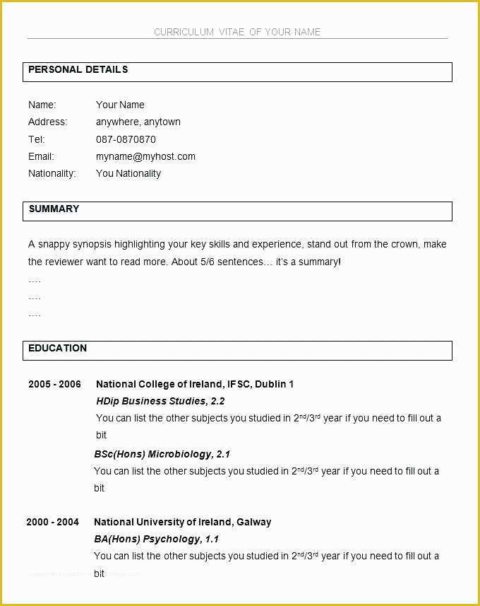 Microsoft Word 2003 Resume Templates Free Of Resume Templates Microsoft Word 2003 – Resume Pro