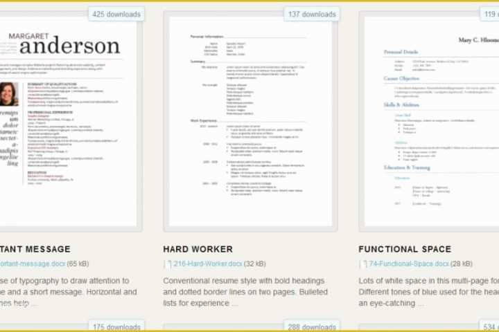 Microsoft Word Cv Templates Free Download Of Download 275 Free Resume Templates for Microsoft Word