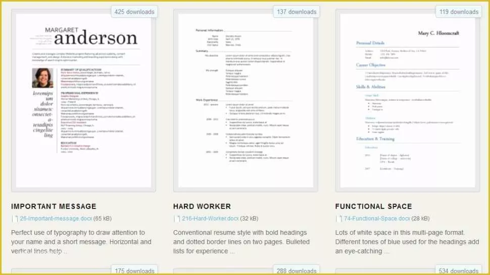 Microsoft Word Cv Templates Free Download Of Download 275 Free Resume Templates for Microsoft Word