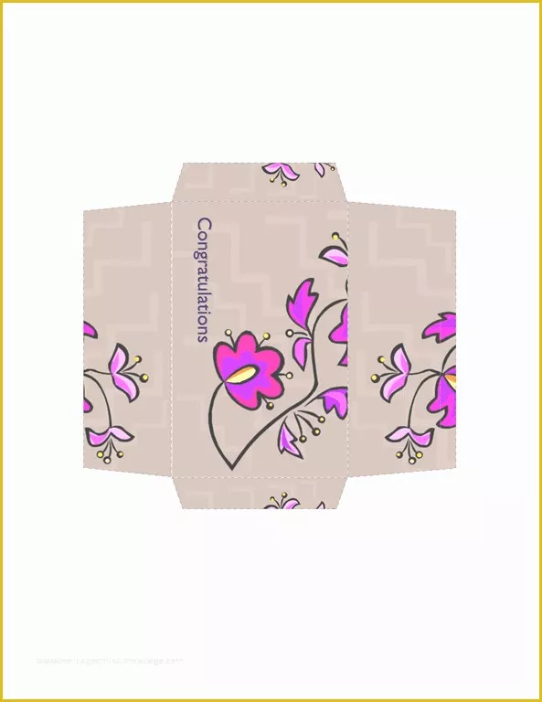 Microsoft Word Envelope Template Free Download Of Download Money Envelope Floral Design Free Envelope