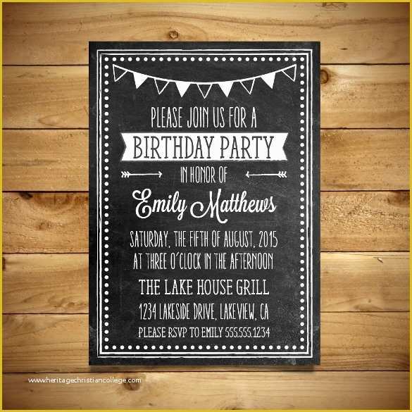 Microsoft Word Invitation Templates Free Of 18 Ms Word format Birthday Templates Free Download