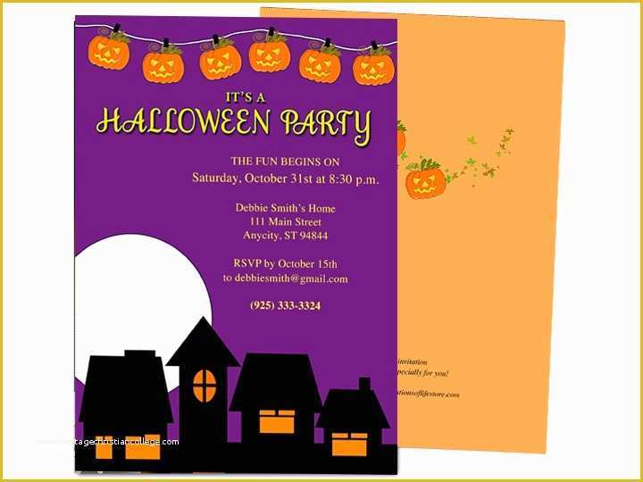 Microsoft Word Invitation Templates Free Of Halloween Invitation Templates Microsoft Word – Festival