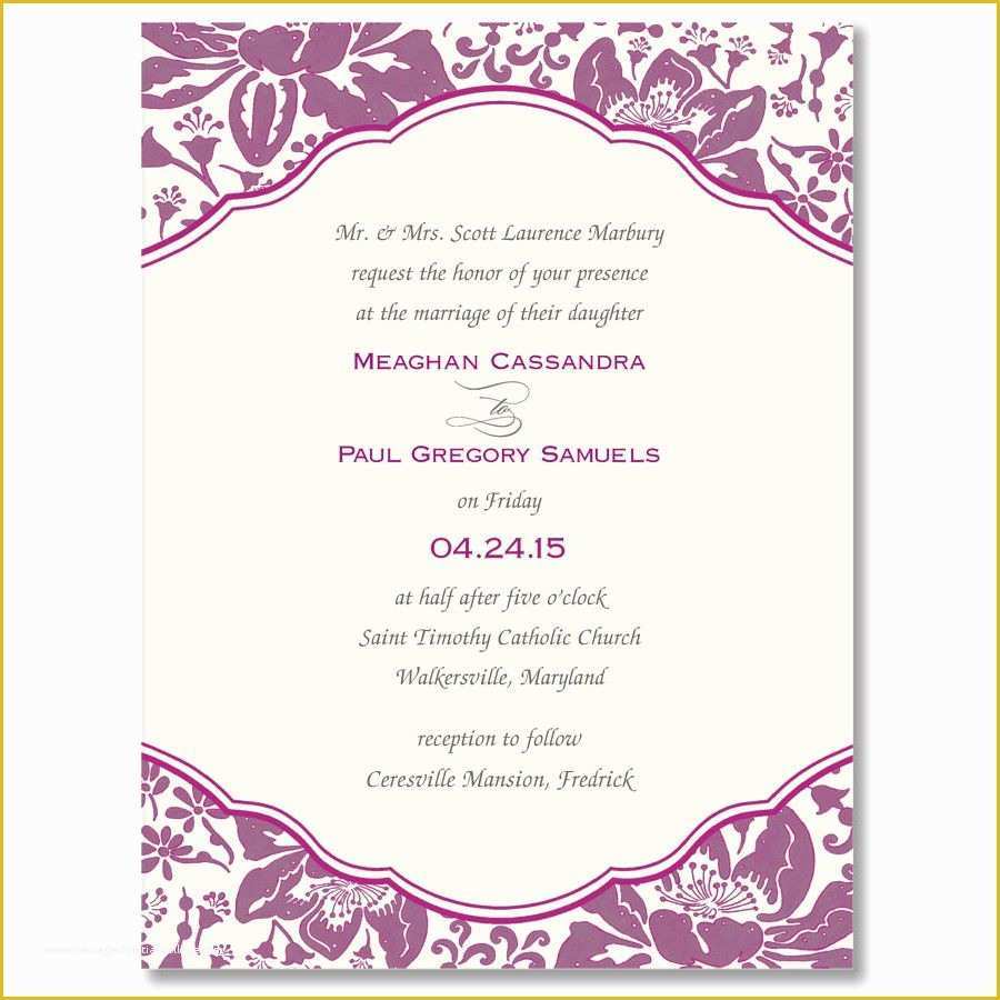 Microsoft Word Invitation Templates Free Of Wedding Invitation Card 