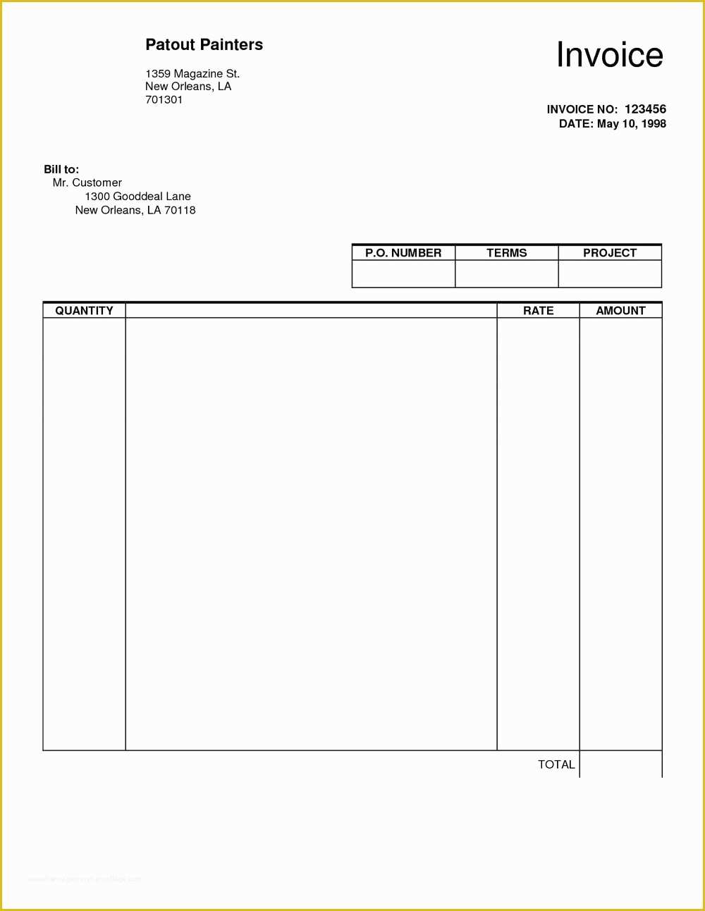 Microsoft Word Invoice Template Free Of Rent Invoice Template Microsoft Word Templates