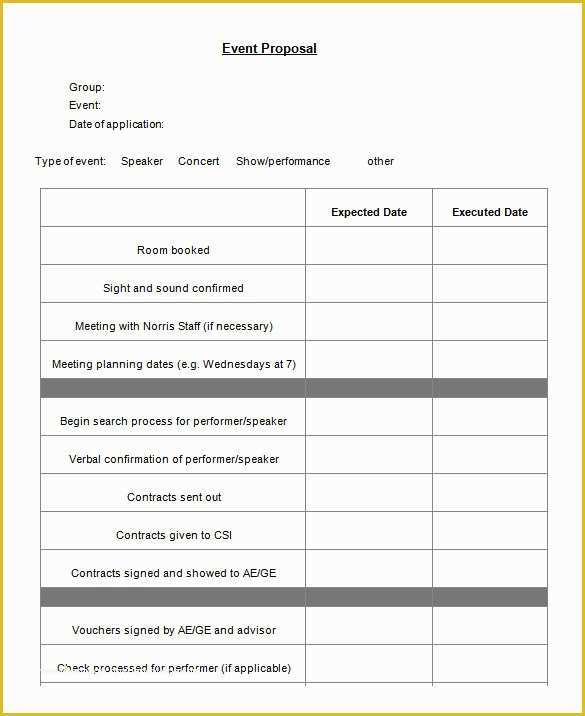 Microsoft Word Proposal Template Free Download Of event Proposal Template 21 Free Word Pdf format