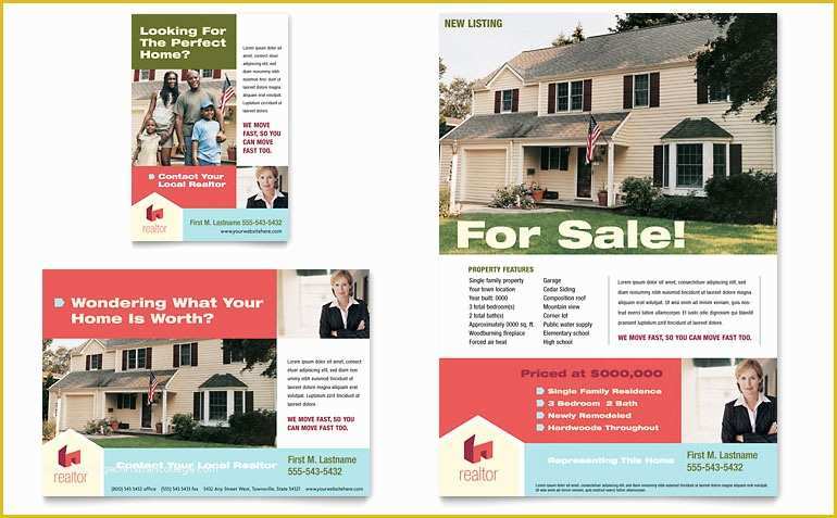 Microsoft Word Real Estate Flyer Template Free Of Home Real Estate Flyer & Ad Template Word & Publisher