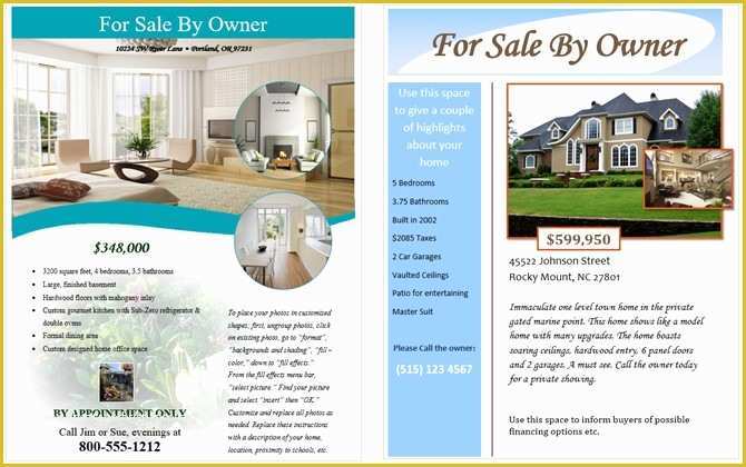 Microsoft Word Real Estate Flyer Template Free Of Microsoft Word Real Estate Flyer Template Templates