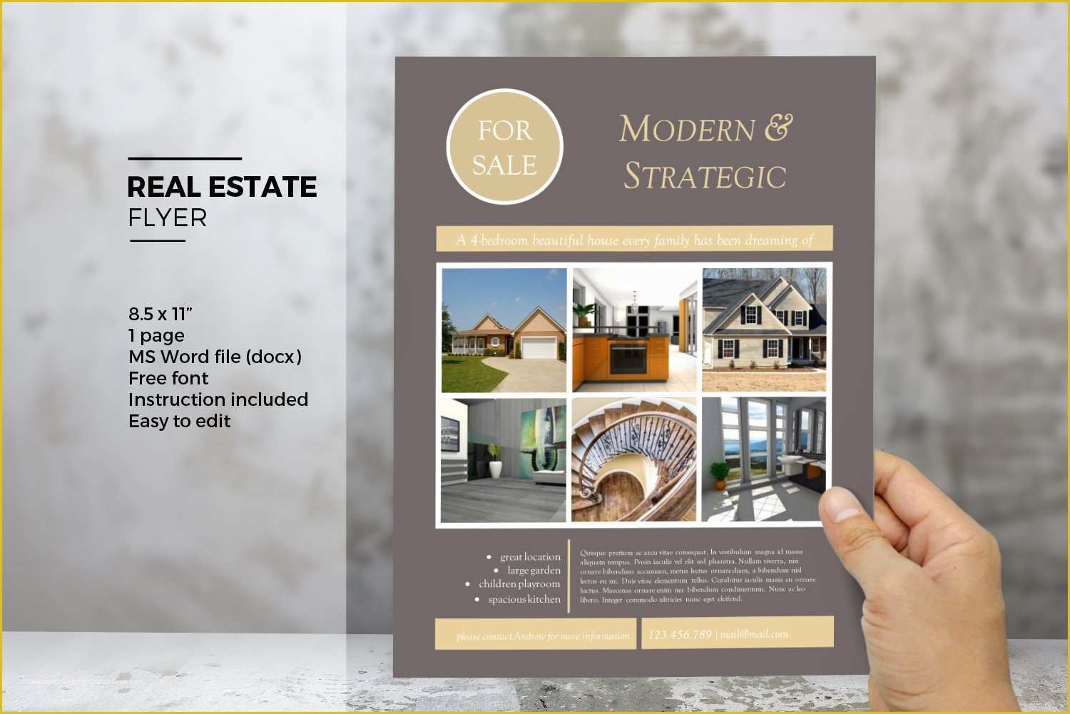Microsoft Word Real Estate Flyer Template Free Of Ms Word Real Estate Flyer Template Flyer Templates