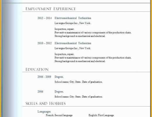 Microsoft Word Resume Templates 2011 Free Of Best Resume Templates 2015st Free Resume Templates