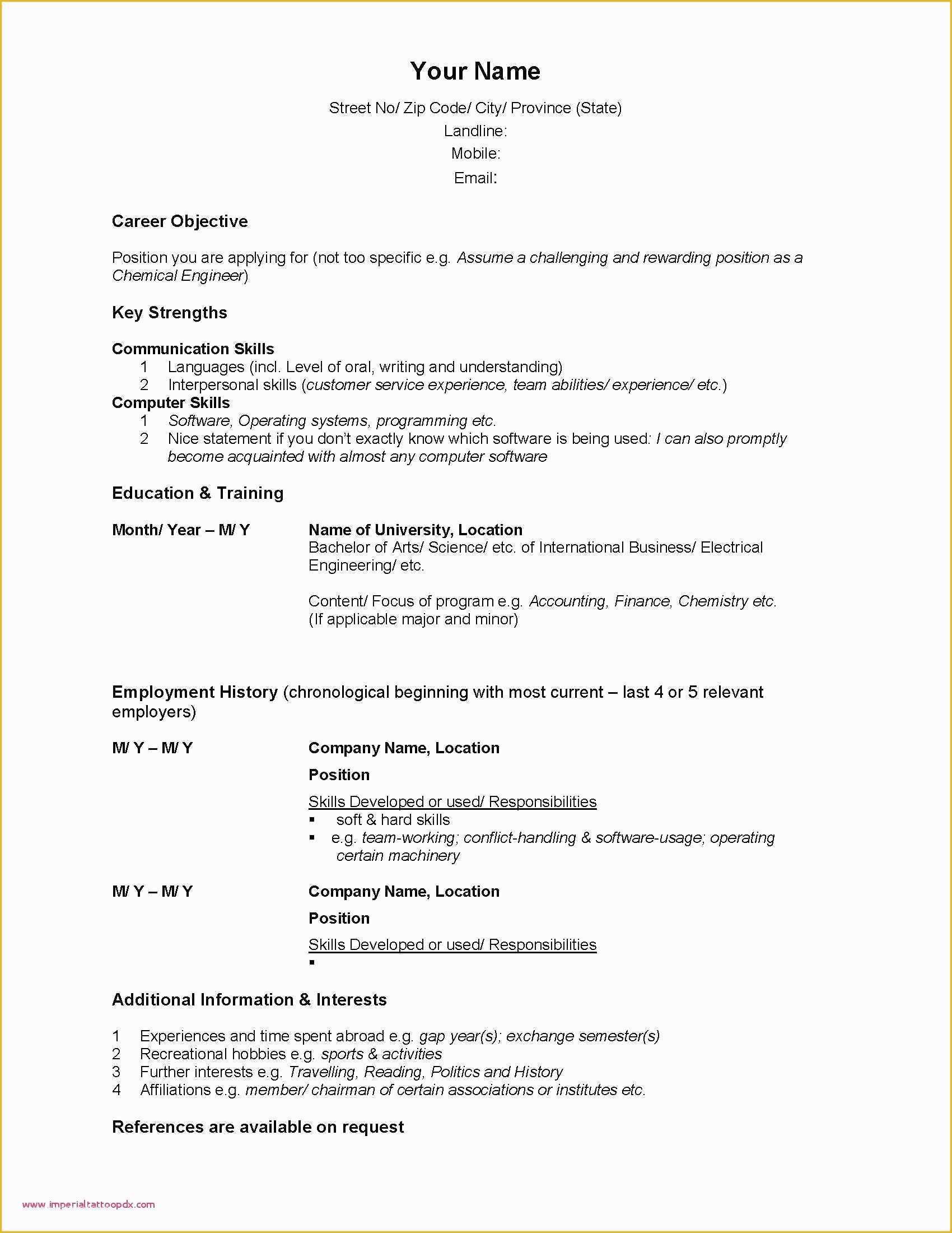 Microsoft Works Free Resume Templates Of 46 Resume Template In Microsoft Works Word Processor