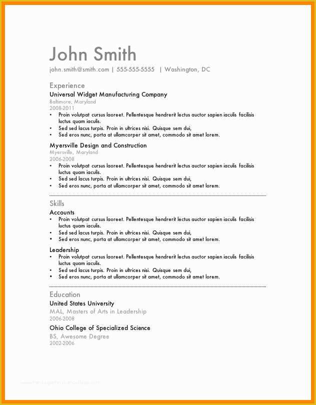 Microsoft Works Free Resume Templates Of 8 Microsoft Works Resume Templates Free