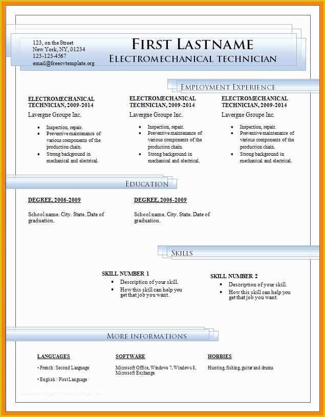 Microsoft Works Free Resume Templates Of 8 Microsoft Works Resume Templates Free