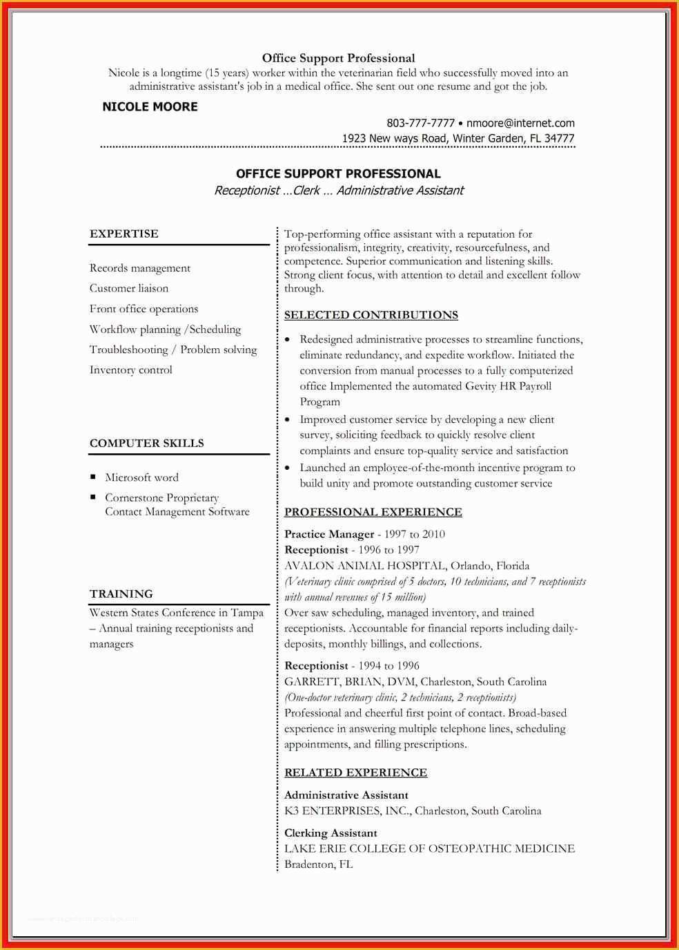 Microsoft Works Free Resume Templates Of Resume Word Doc Template