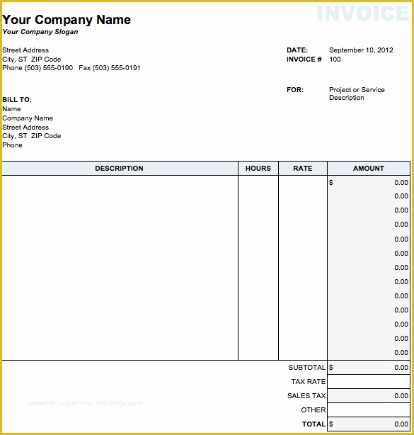 Microsoft Works Invoice Template Free Download Of Classic Invoice Template for Numbers Free Iwork Templates