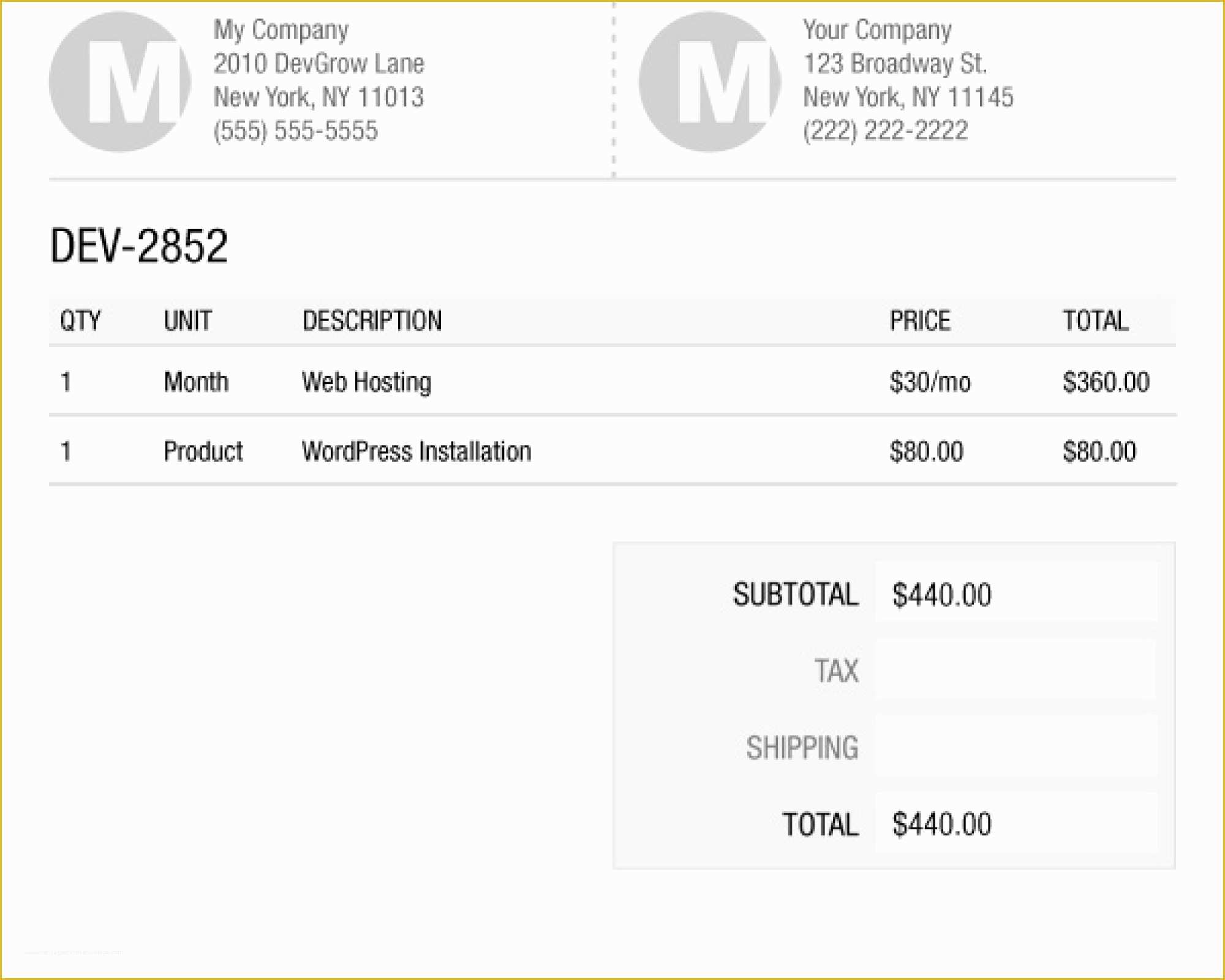 Microsoft Works Invoice Template Free Download Of Microsoft Works Invoice Template Free Download Hardhost