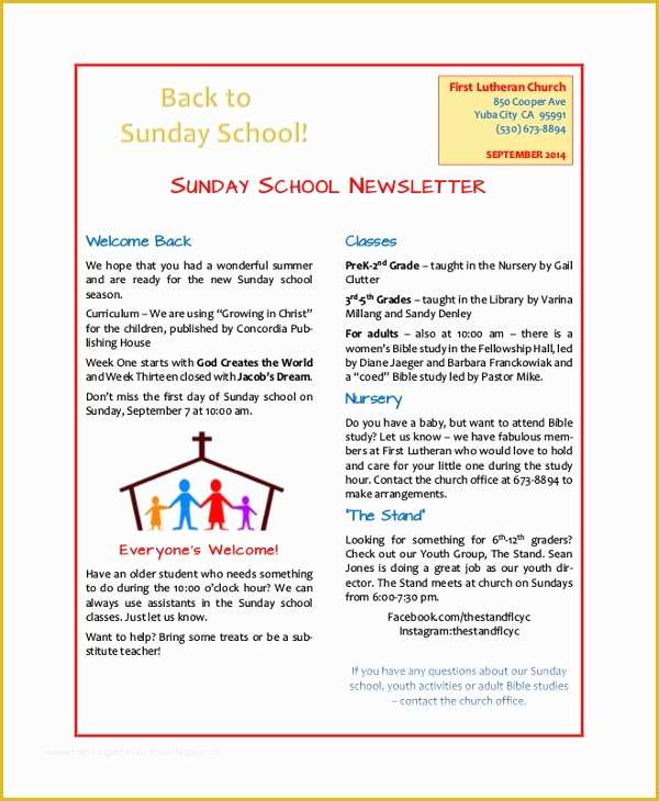 Middle School Newsletter Templates Free Of 8 Sample School Newsletters