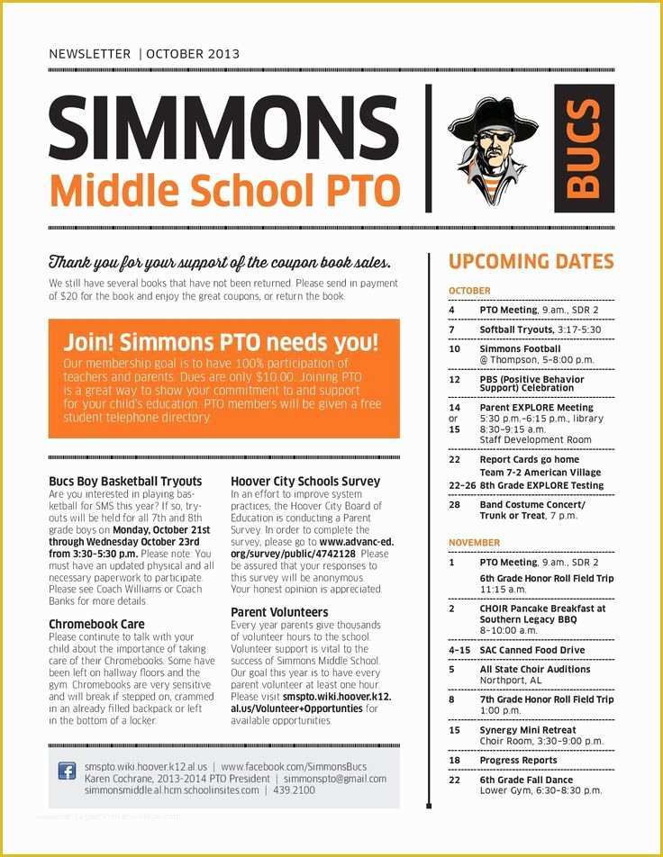 Middle School Newsletter Templates Free Of 94 Best Images About Pta Bulletin Boards On Pinterest